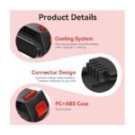 BLACK & DECKER ASL188 18V 1500mAh Drill Replacement Battery 