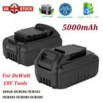 DEWALT DEWDCB183 18V 5000mAh Drill Replacement Battery